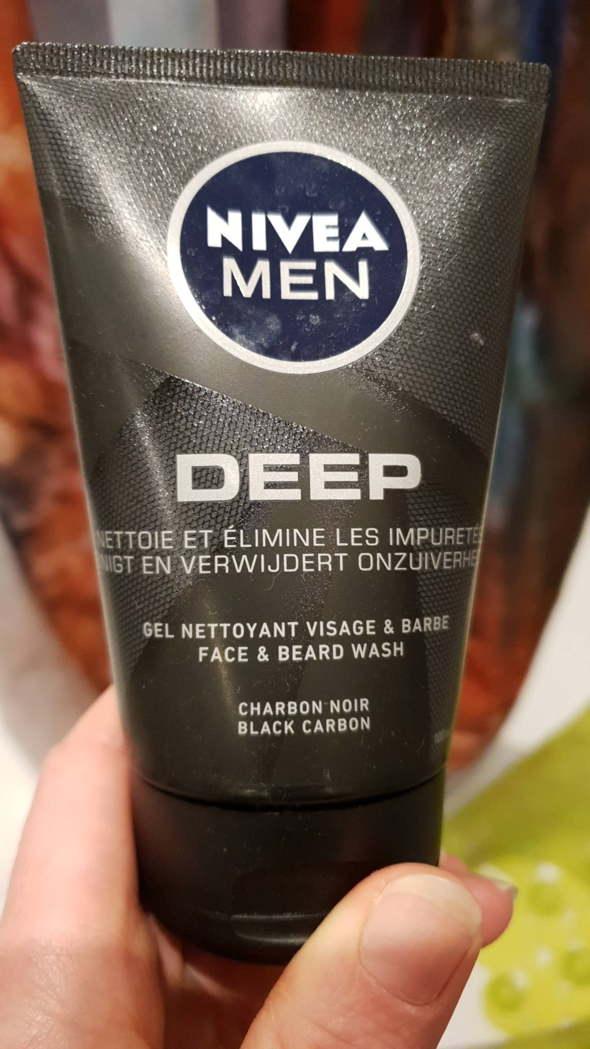 NIVEA - Men Deep - Gel nettoyant visage & barbe