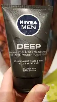 NIVEA - Men Deep - Gel nettoyant visage & barbe