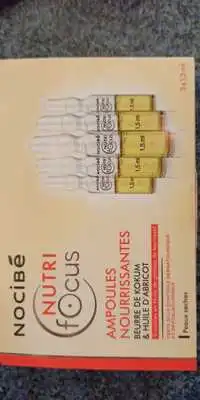 NOCIBÉ - Nutri focus - Ampoules nourrissantes