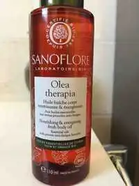 SANOFLORE - Olea therapia - Huile fraîche corps nourrissante & énergisante