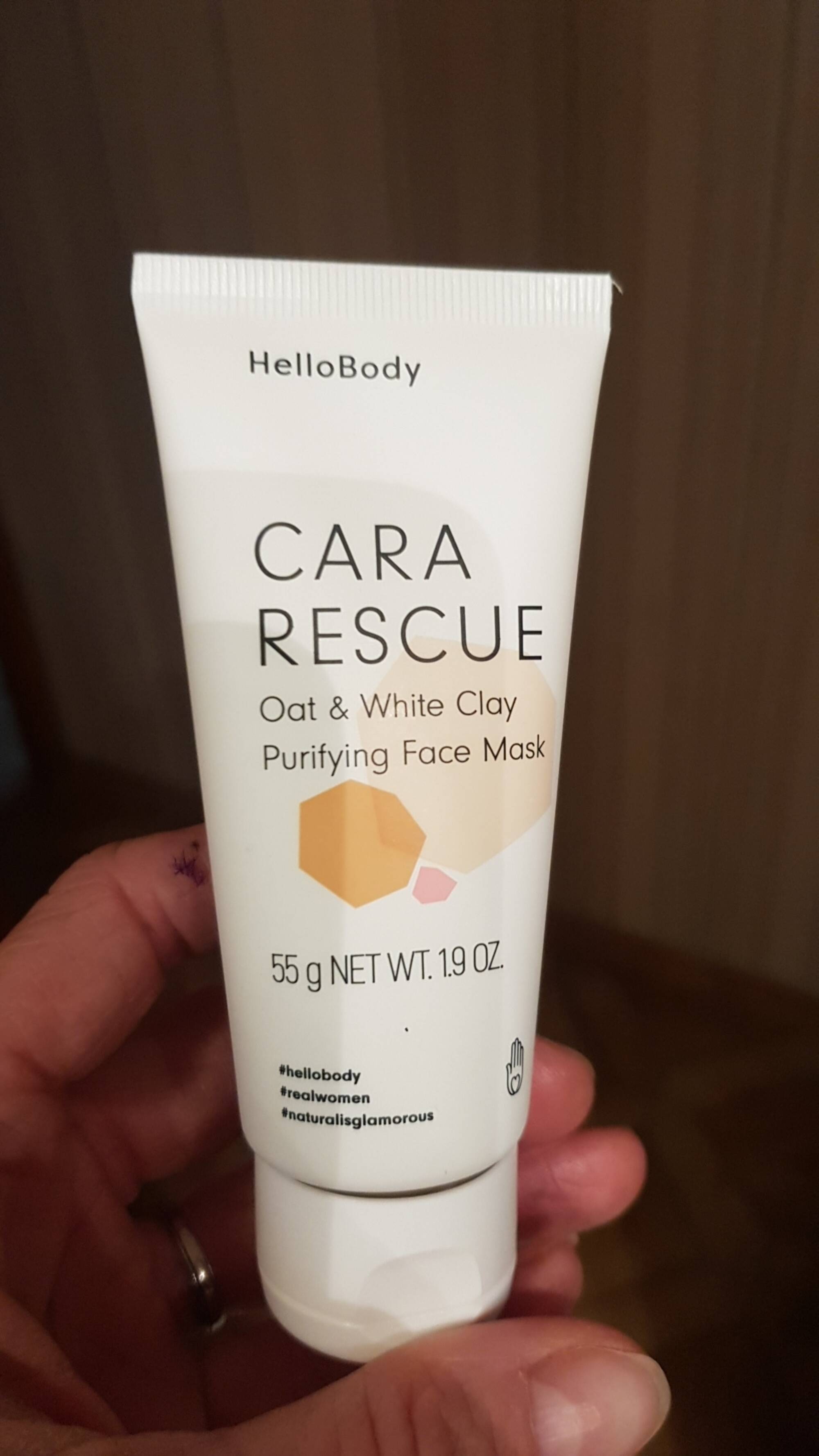 HELLOBODY - Cara rescue - Oat  & white clay purifying face mask