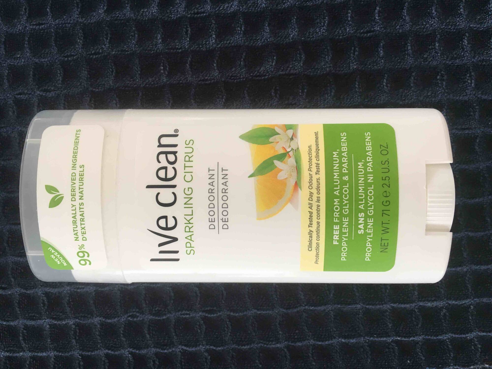 LIVE CLEAN - Sparkling citrus - Déodorant