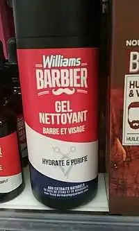 WILLIAMS - Barbier - Gel nettoyant barbe et visage