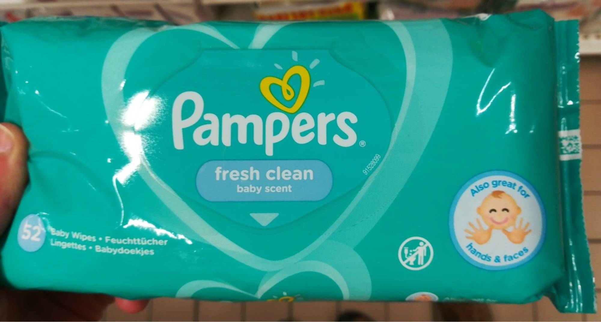 PAMPERS - Fresh clean - Lingettes pour bébé