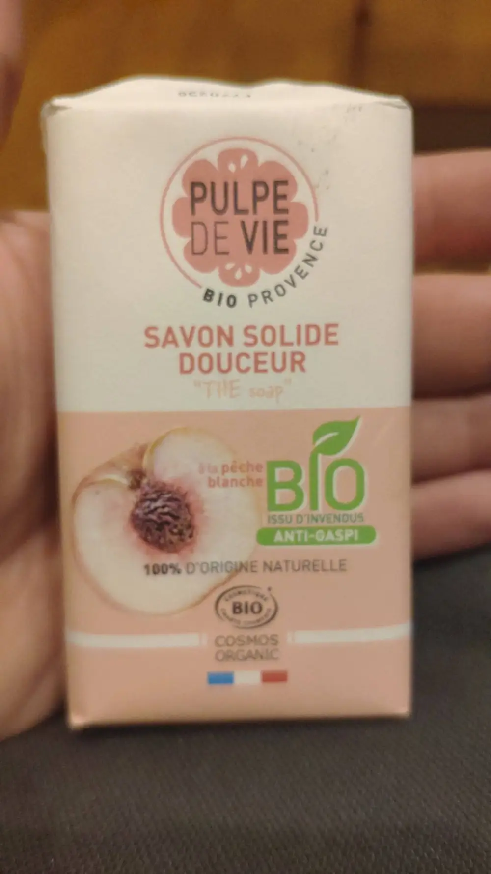 PULPE DE VIE - Savon solide douceur à la pêche blanche