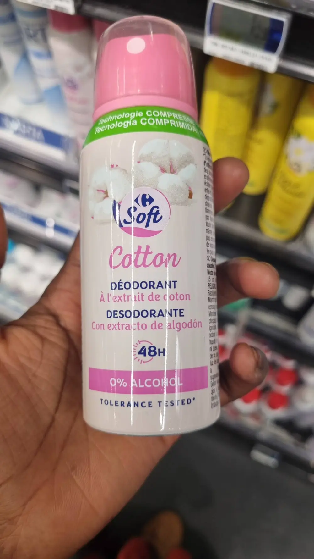 CARREFOUR - Soft Cotton - Déodorant 48h