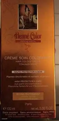 HENNÉ COLOR - Blond rayonnant - Crème soin colorante