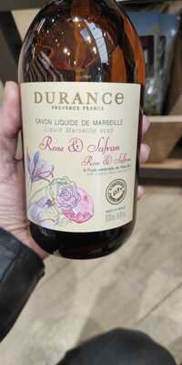 DURANCE - Savon liquide de Marseille rose & safran