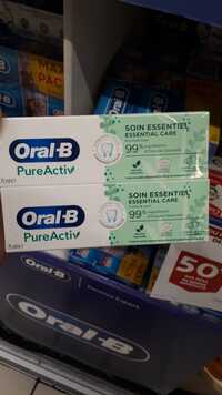 ORAL-B - PureActiv - Dentifrice soin essentiel