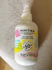 MIMITIKA - Lait solaire SPF 50