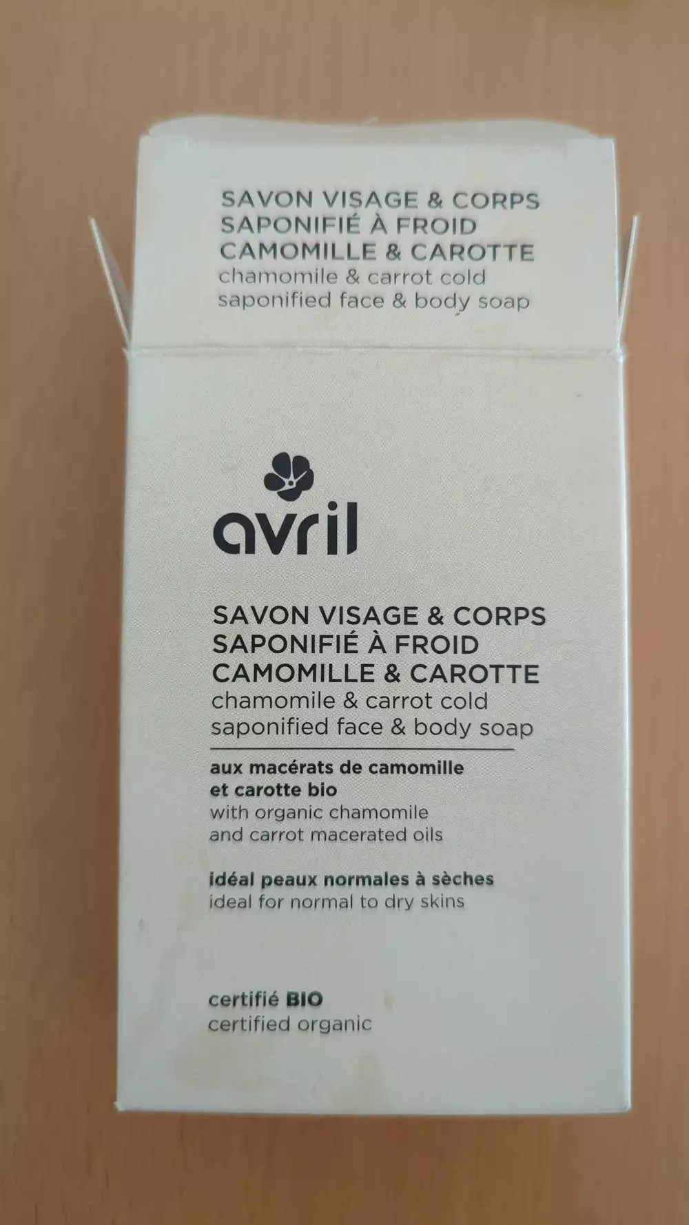 AVRIL - Savon visage & corps saponifié à froid bio