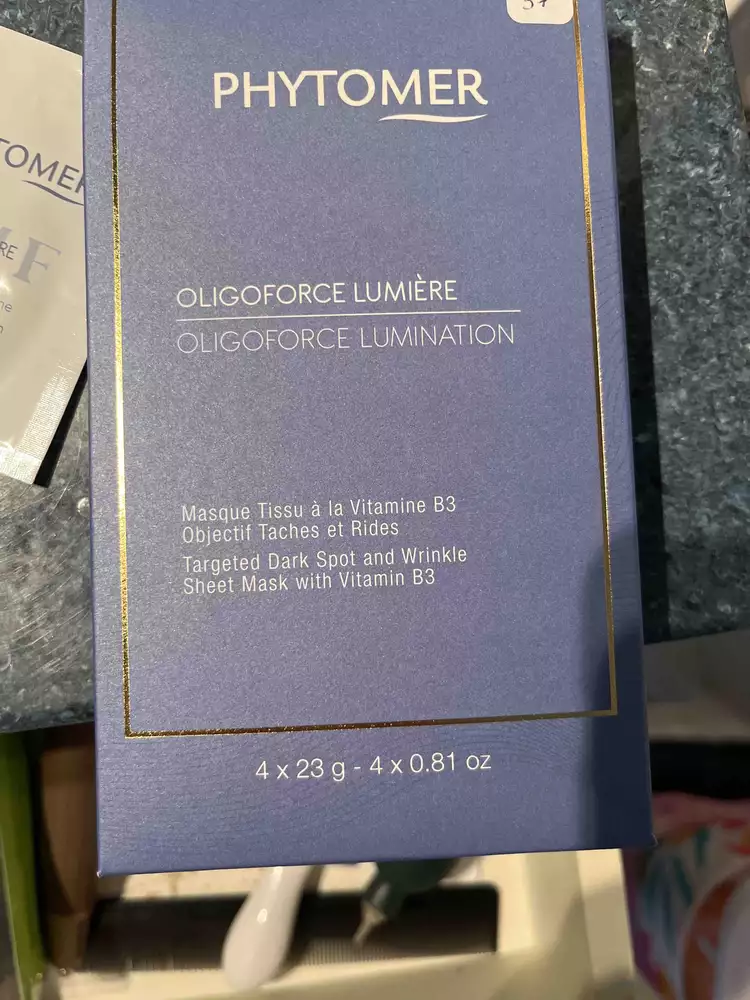PHYTOMER - Oligoforce lumiière - Masque tissu à la vitamine b3