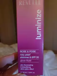 REVUELE - Luminize - Glow fluid rose & pose SPF 20