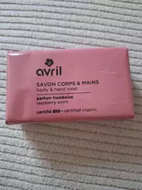 AVRIL - Savon corps & mains parfum framboise