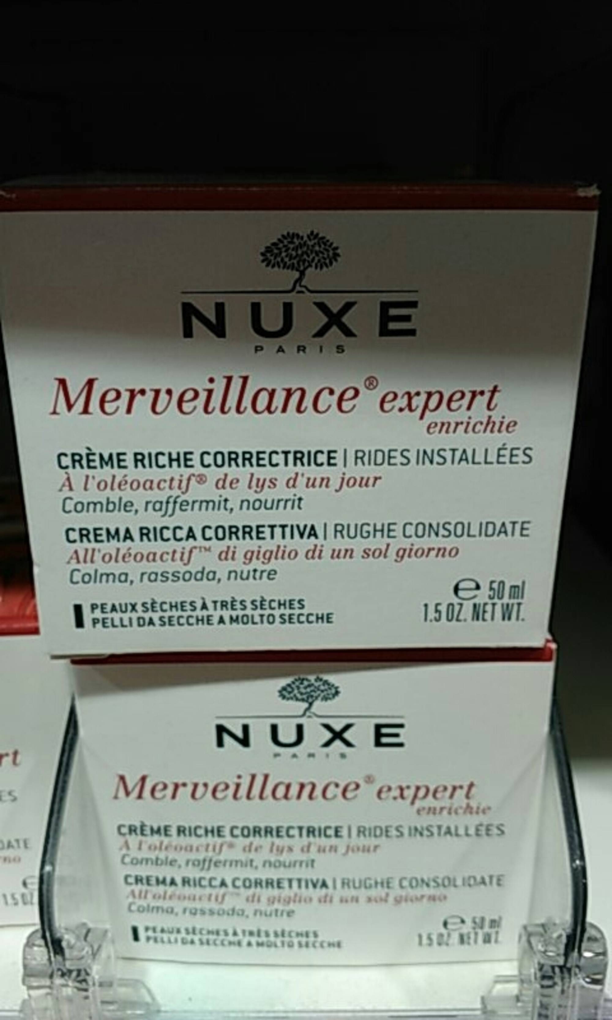 NUXE - Merveillance expert enrichie - Crème riche correctrice