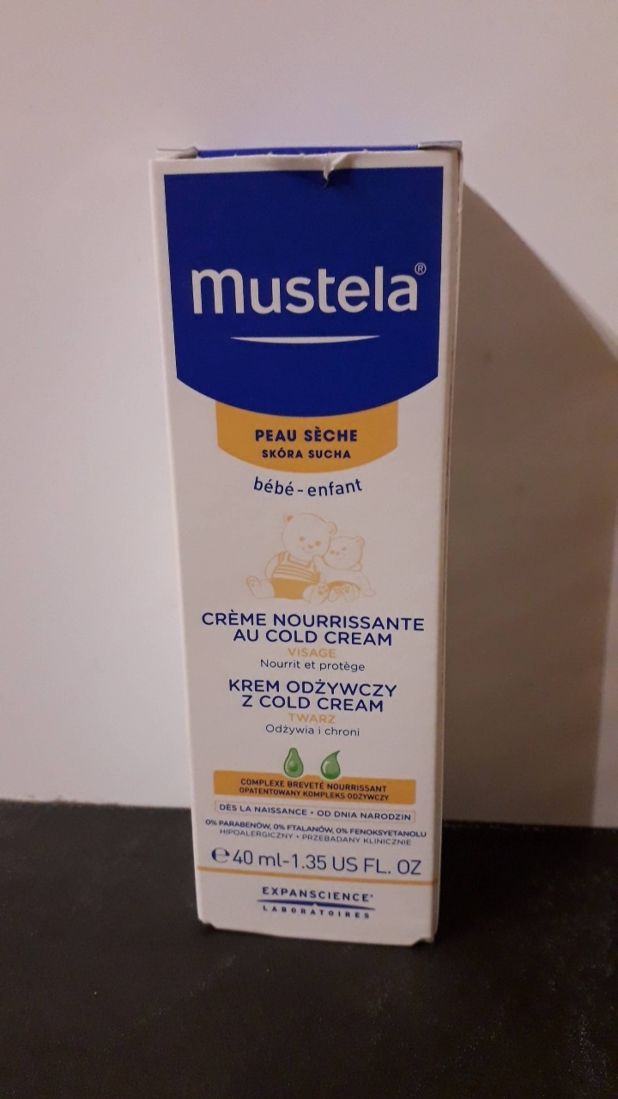 MUSTELA - Crème nourrissante au cold cream