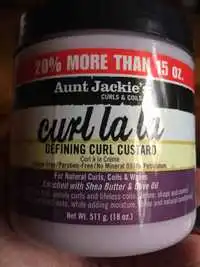 AUNT JACKIE'S - Curl la la - Defining curl custard