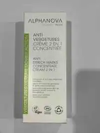 ALPHANOVA - Santé - Anti-vergetures soin concentré double action 