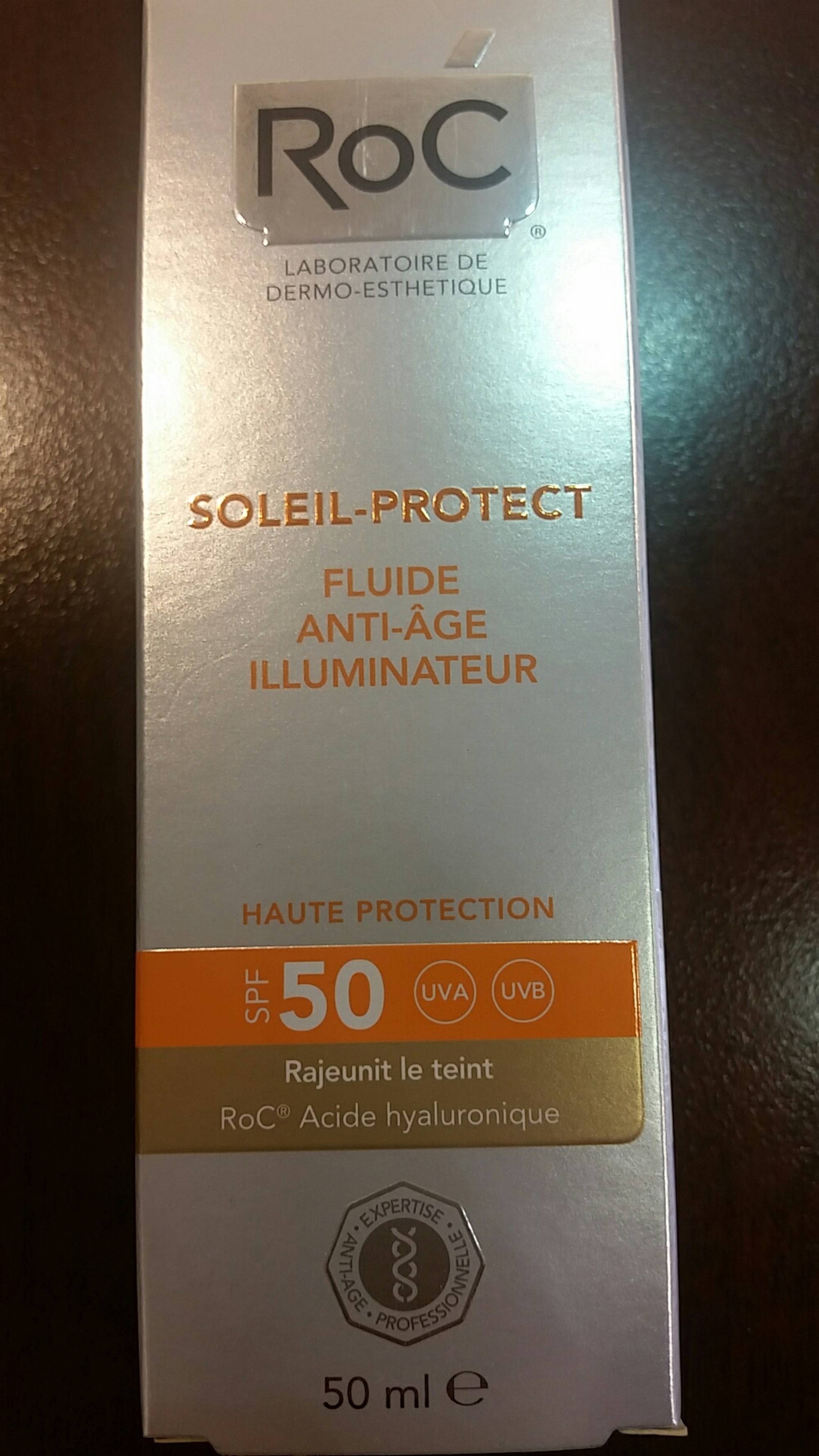 ROC - Soleil-protect - Fluide anti-âge illuminateur spf 50