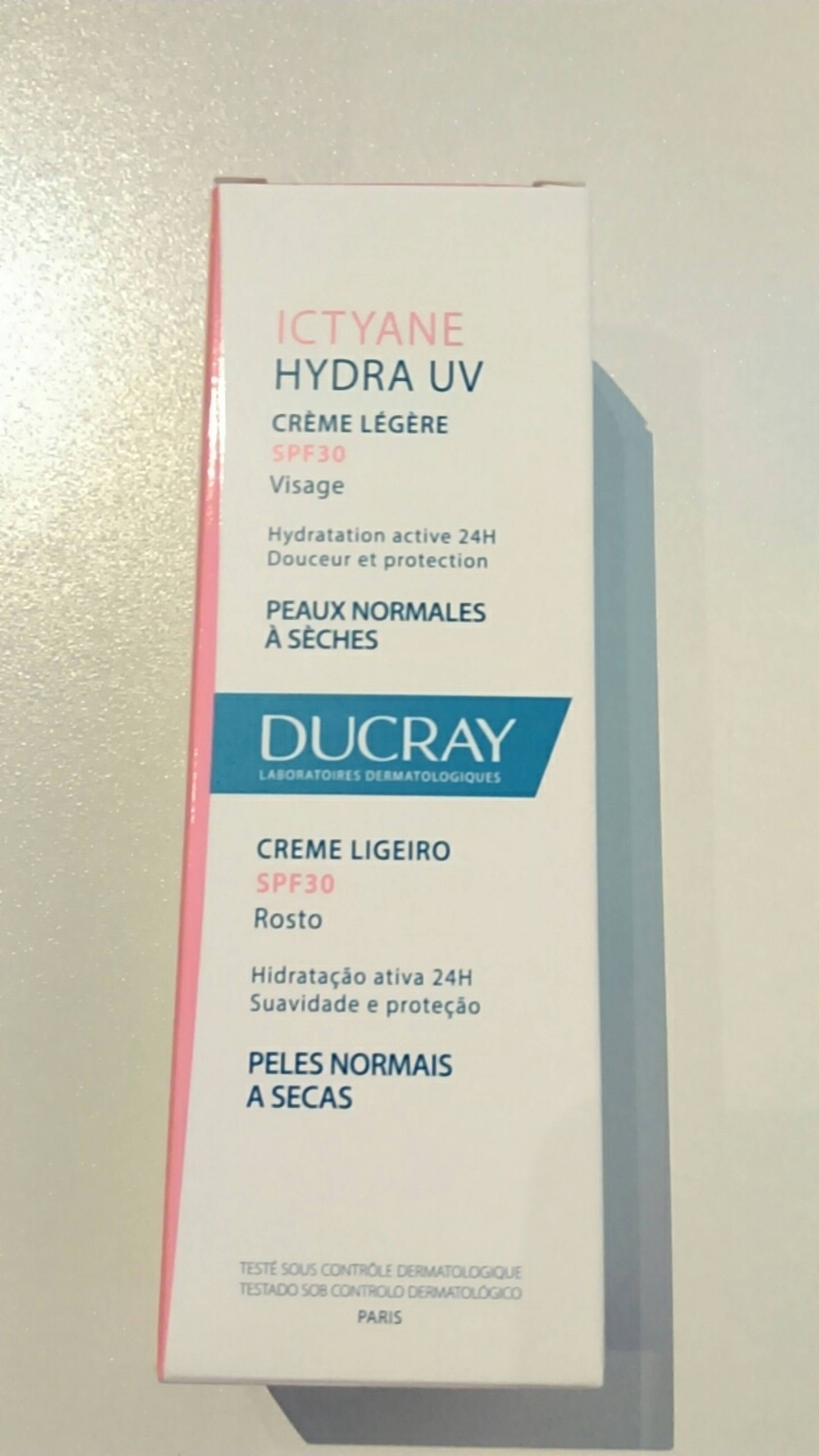 DUCRAY - Ictyane hydra UV - Crème légère SPF30