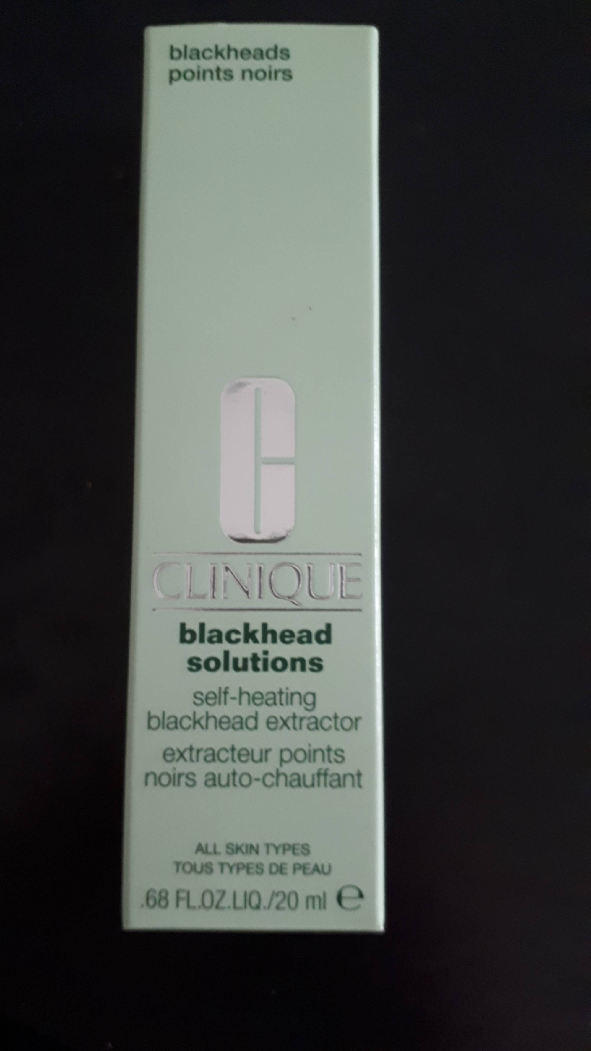 CLINIQUE - Blackhead solutions - Extracteur point noirs auto-chauffant