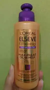 L'ORÉAL - Elsève huile extraordinary oil - Huile-en-lait