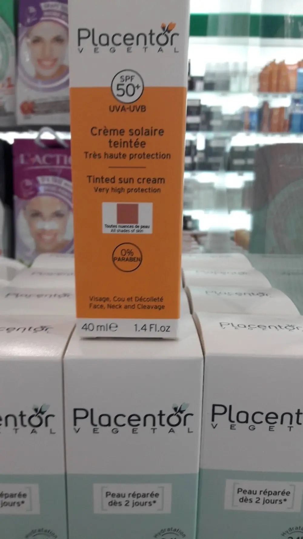 PLACENTOR VÉGÉTAL - Crème solaire teintée SPF 50+