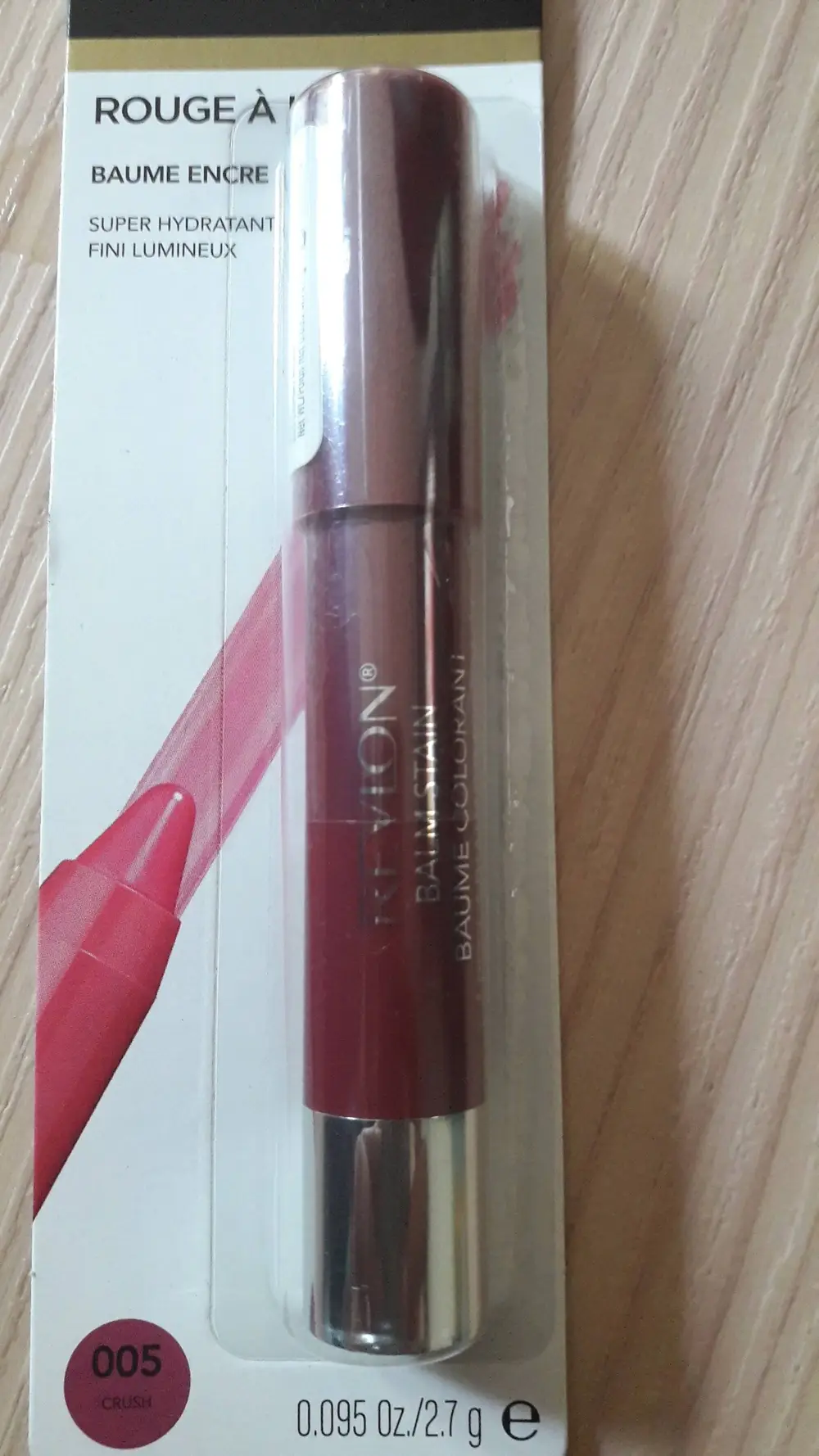 REVLON - Baume colorant - Rouge à lèvres 005 Crush