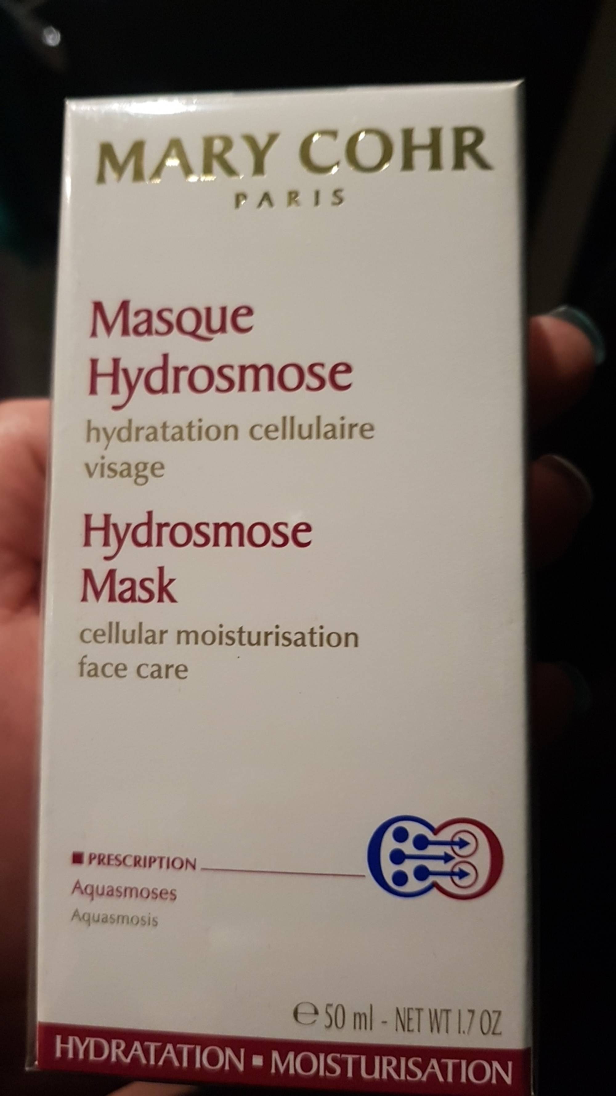 MARY COHR - Masque hydrosmose pour visage