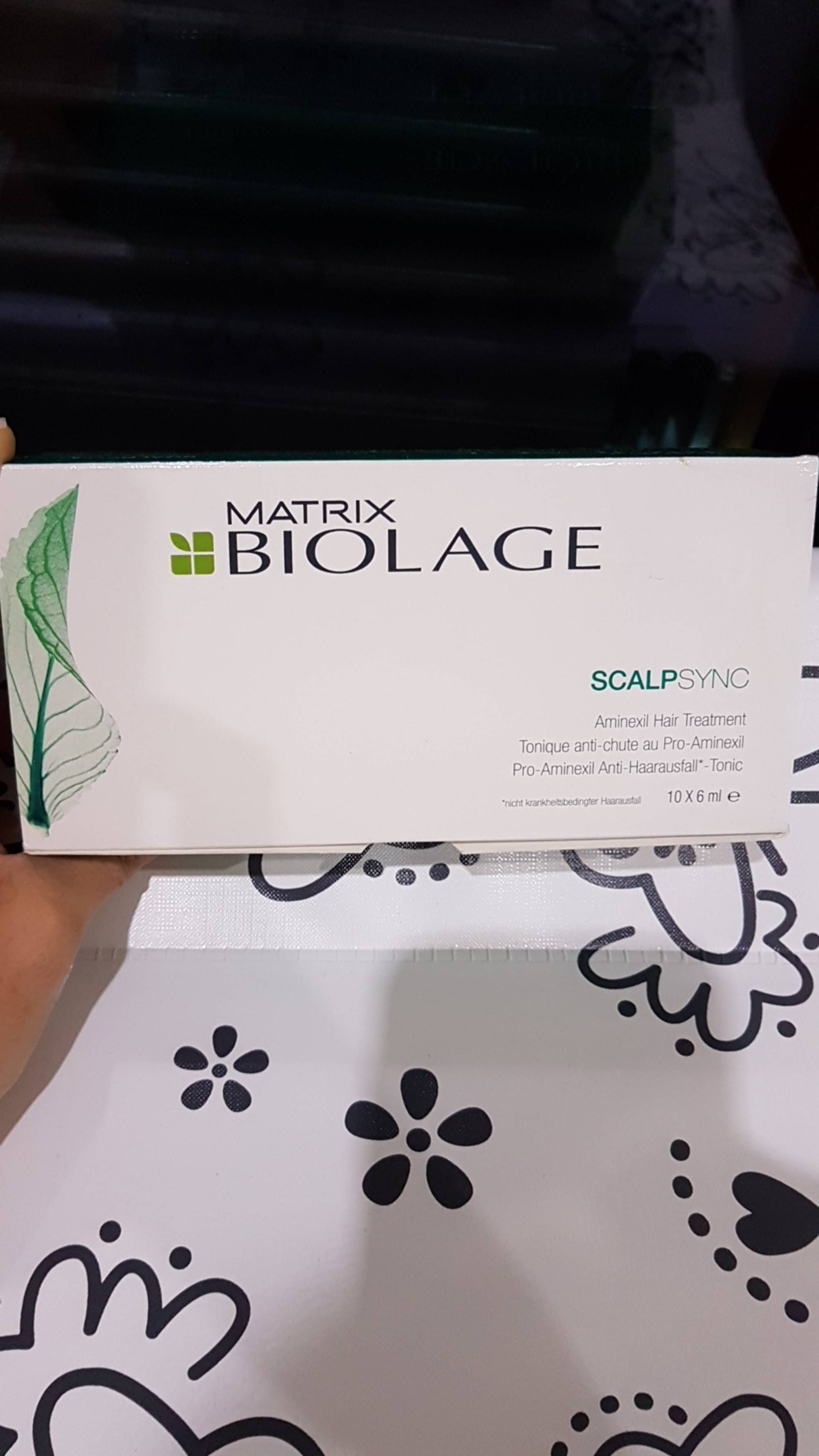 MATRIX BIOLAGE - Scalpsync - Tonique anti-chute au Pro-Aminexil