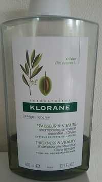 KLORANE - Épaisseur & vitalité - Shampooing à l'extrait essentiel d'olivier