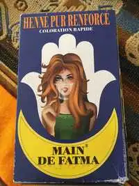 MAIN DE FATMA - Henné pur renforcé - Coloration rapide