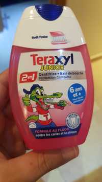 TERAXYL - Junior - 2 en 1 Dentifrice + bain de bouche goût fraise