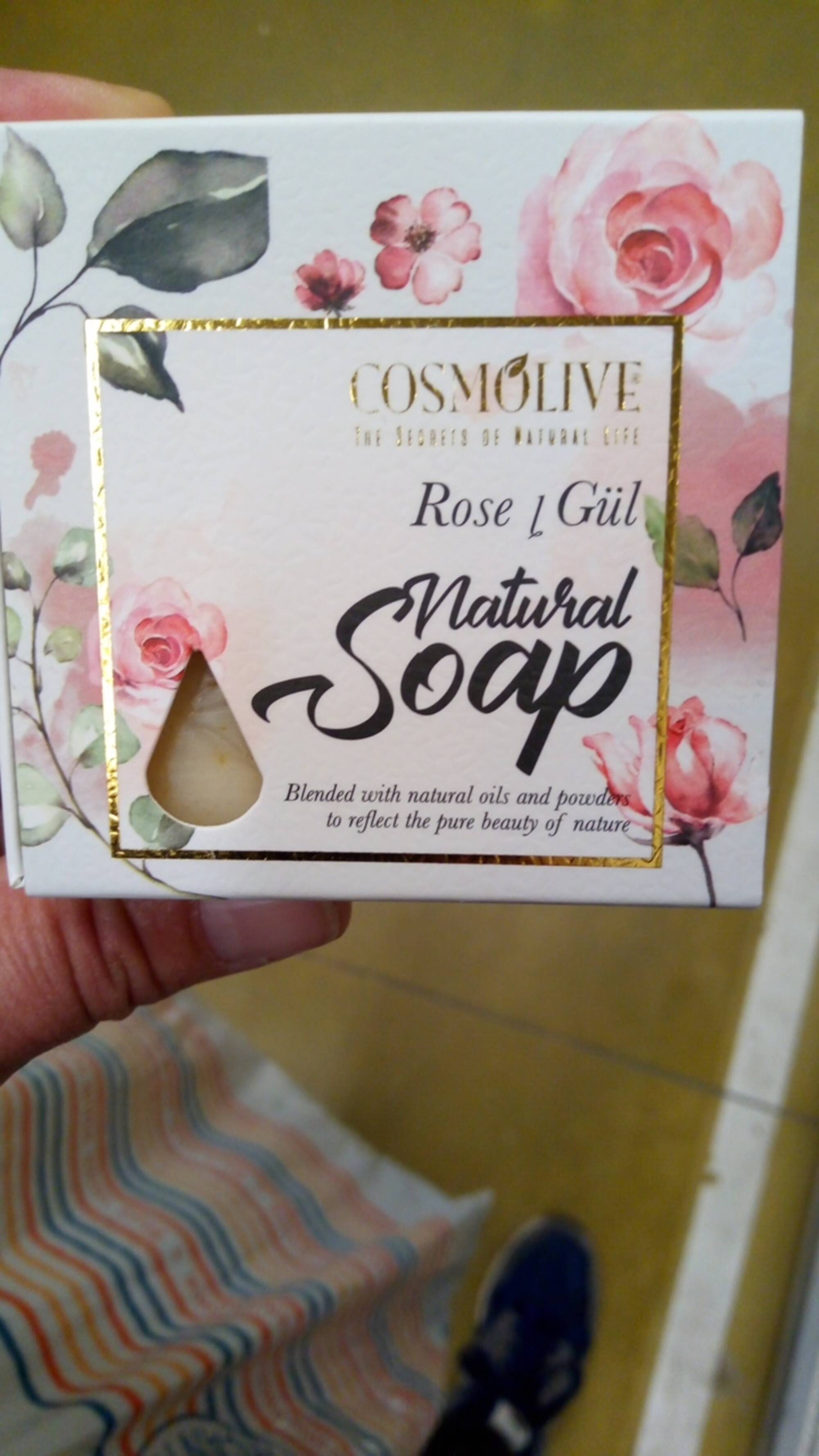 COSMOLIVE - Rose naturel soap