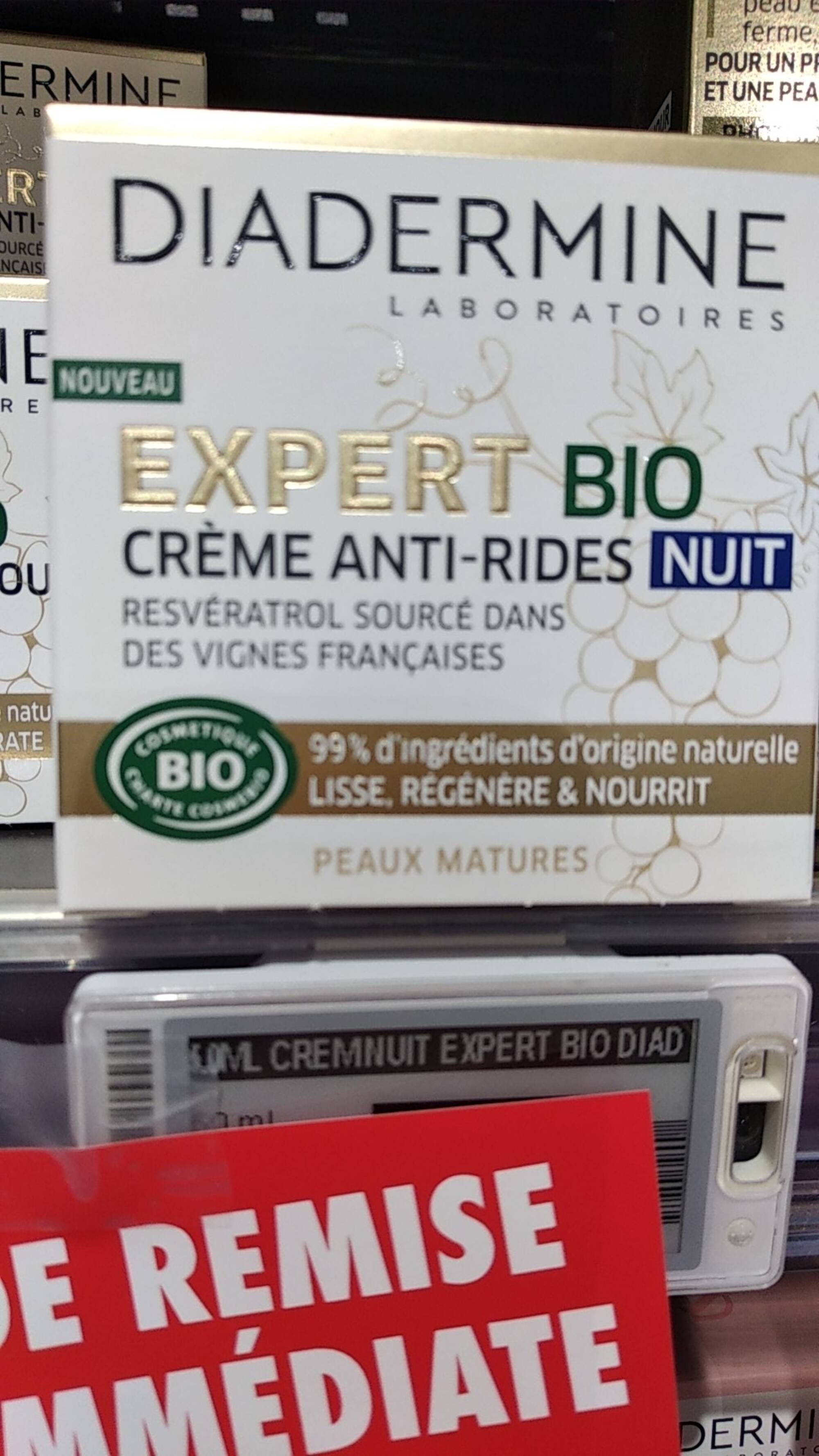DIADERMINE - Expert bio - Crème anti-rides nuit
