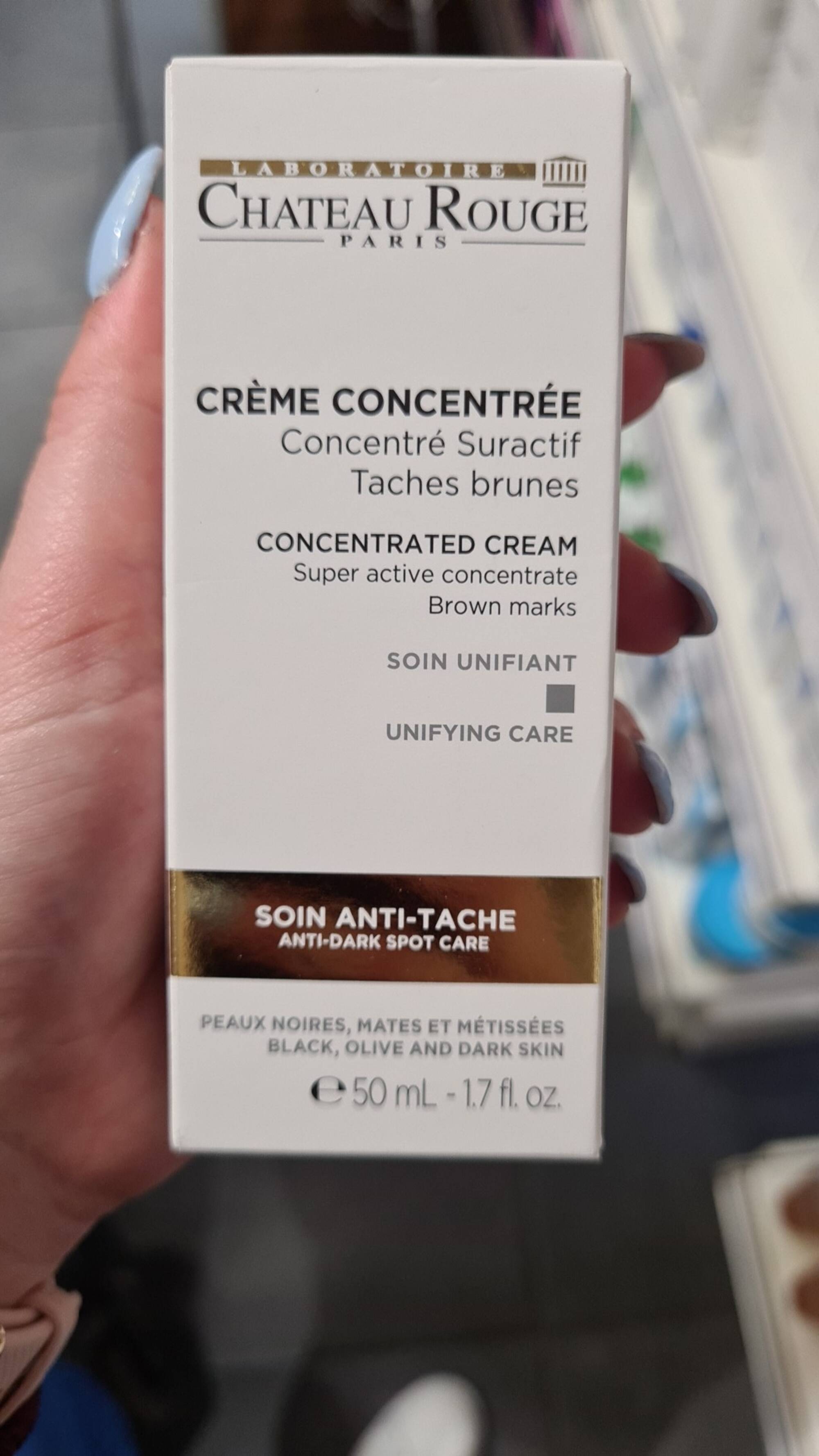 CHÂTEAU ROUGE - Crème concentré - Soin anti-tache