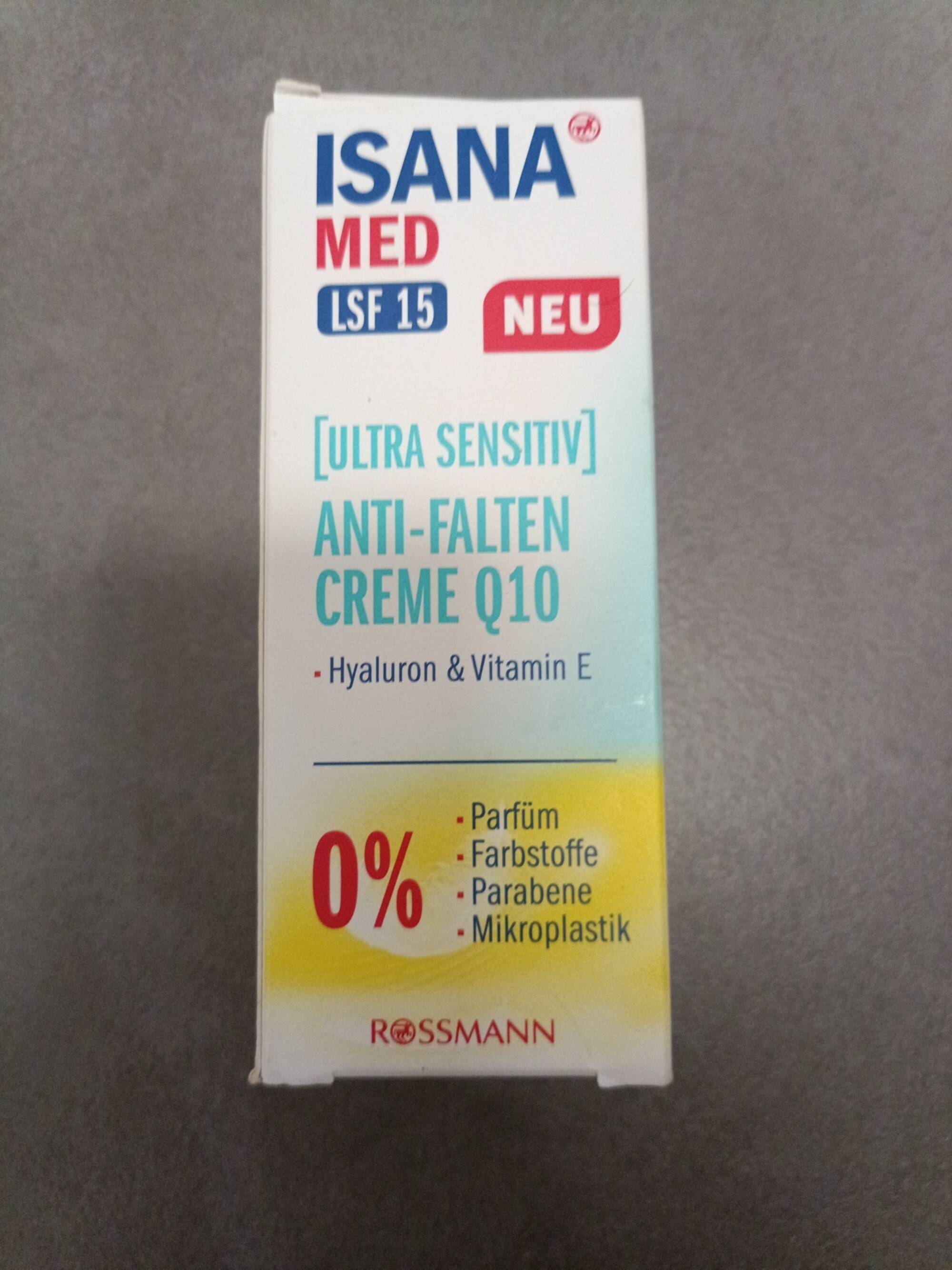 ROSSMANN - Isana med - Anti-falten creme Q10