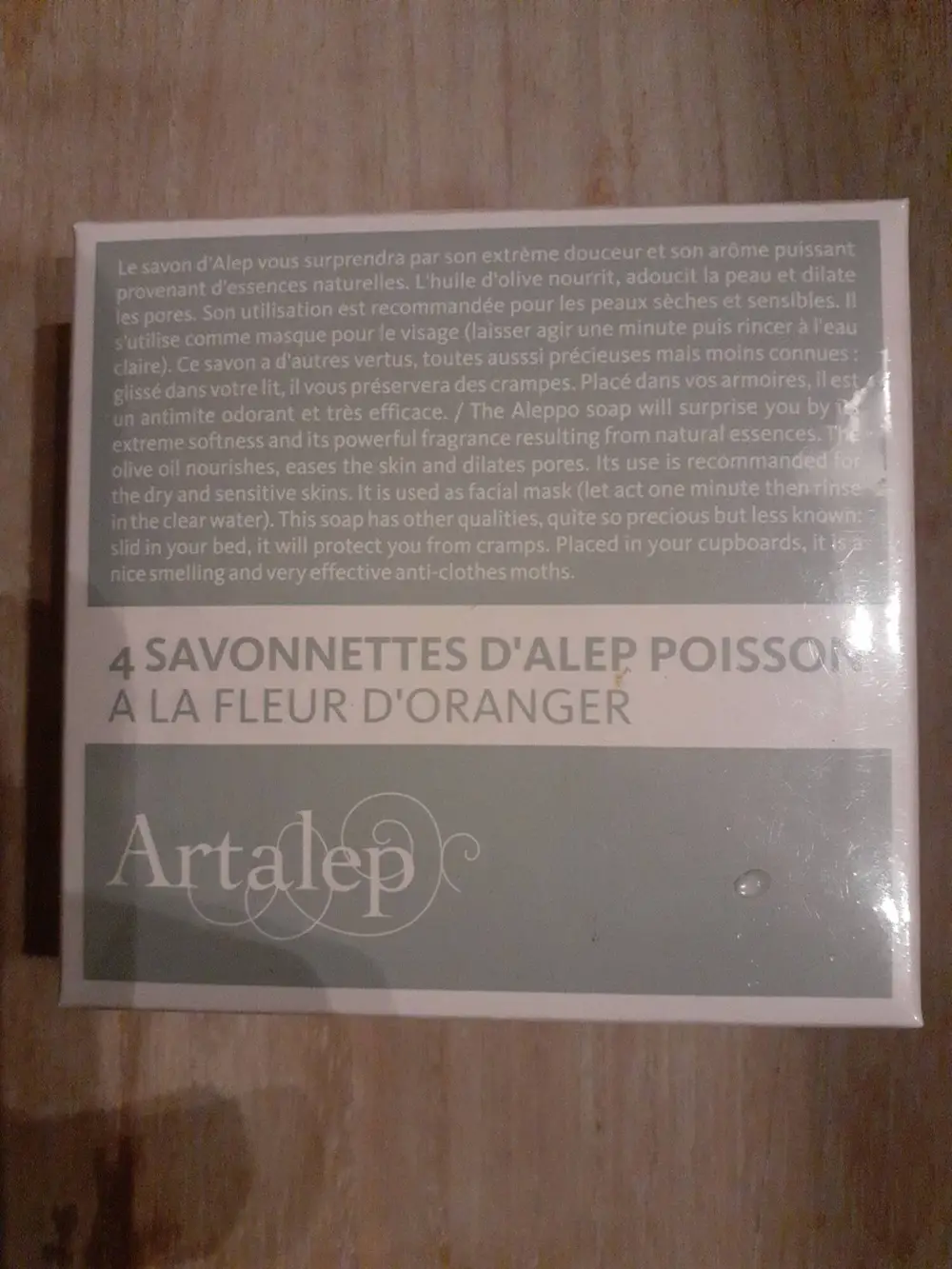 ARTALEP - 4 savonettes d'alep poisson à la fleur d'oranger