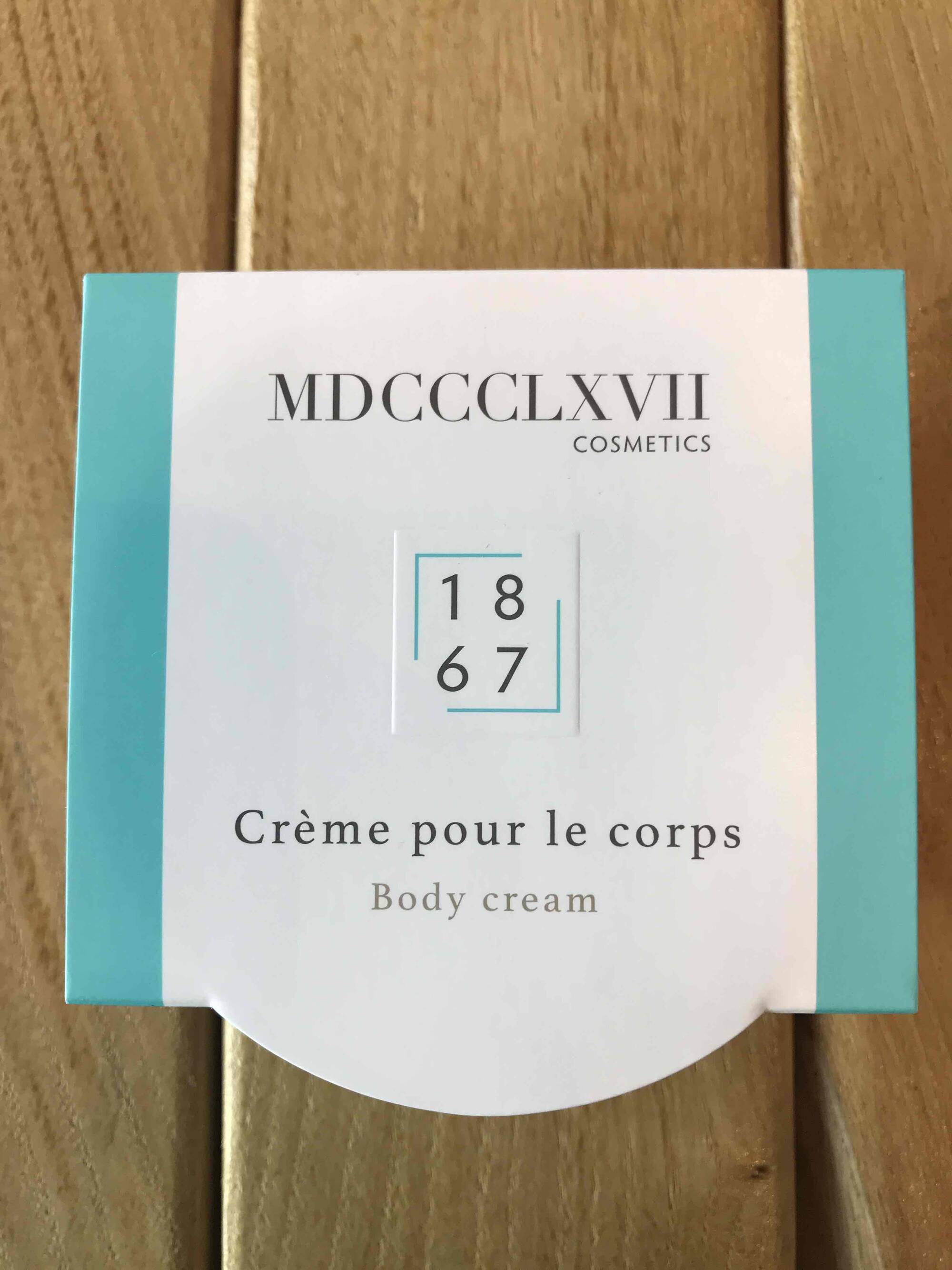 MDCCCLXVII COSMETICS - 1867 - Crème pour le corps 