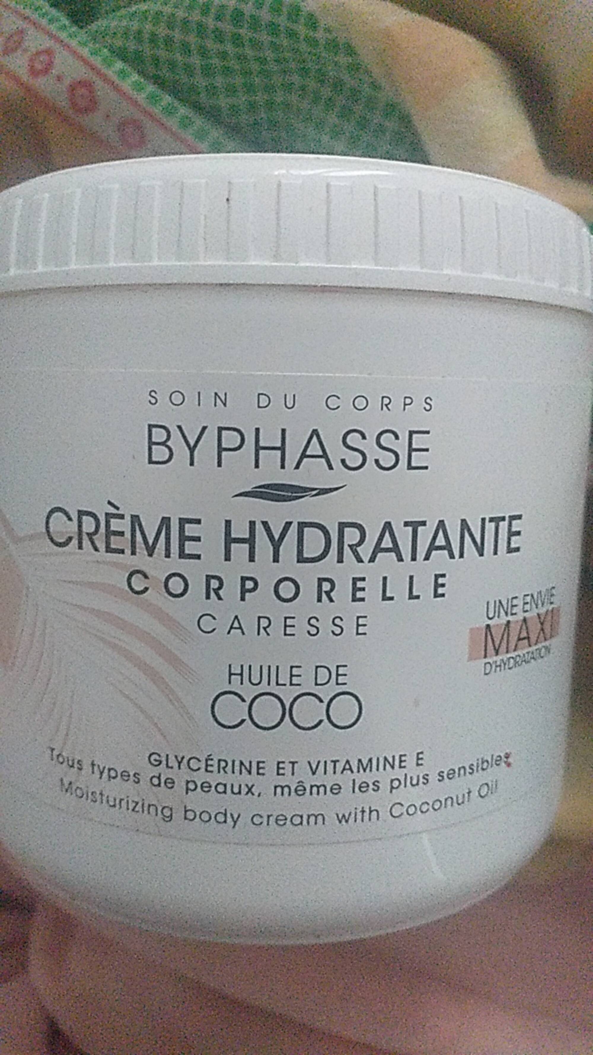 BYPHASSE - Crème hydratante corporelle à l'huile de coco