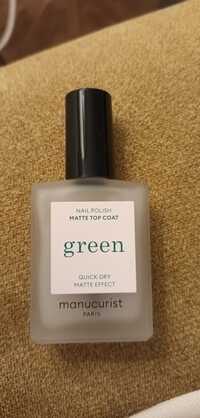 MANUCURIST PARIS - Green - Nail polish matte top coat