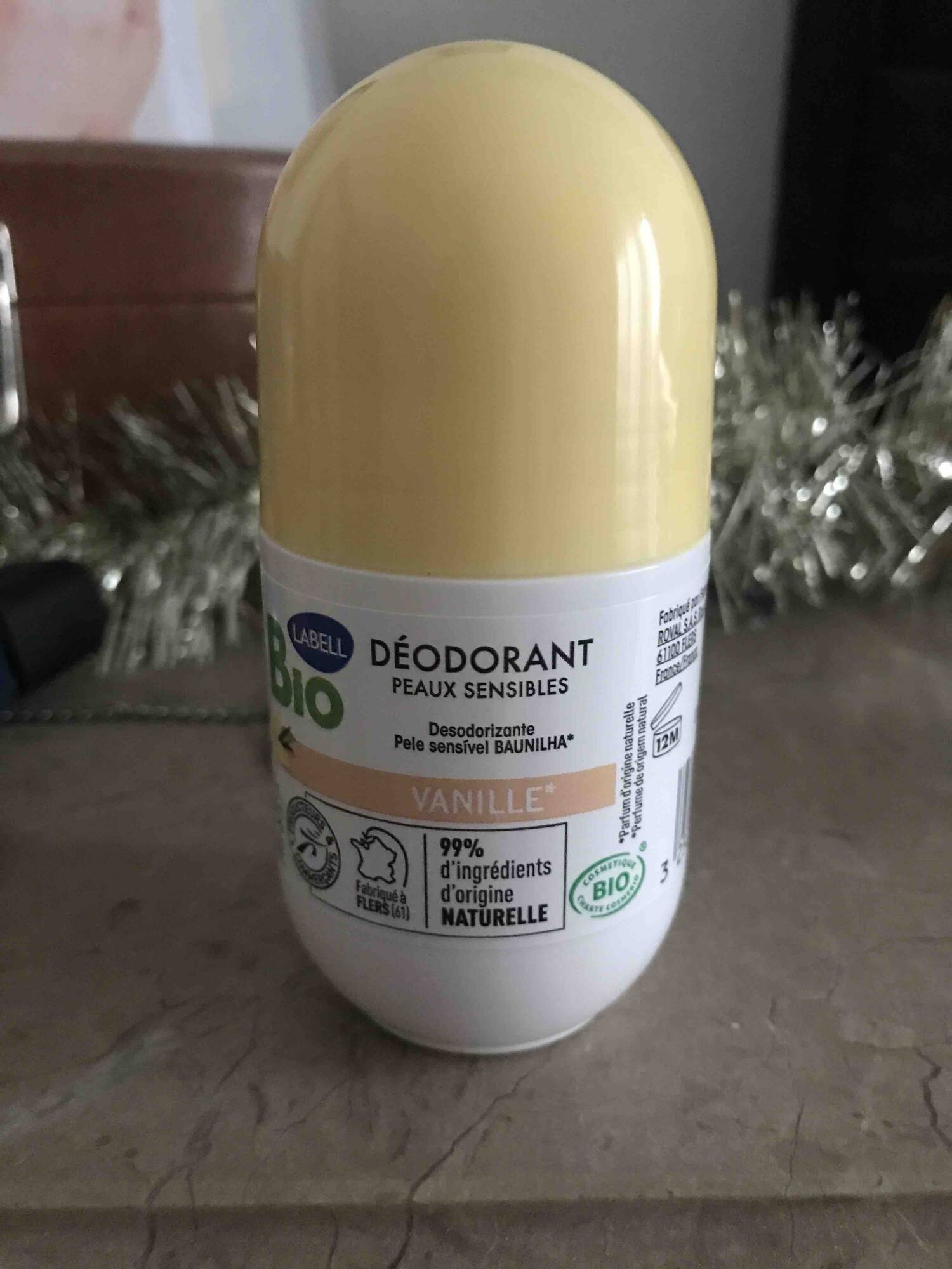 LABELL - Déodorant vanille bio