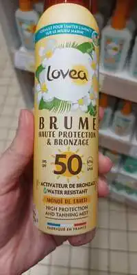 LOVEA - Brume haute protection & activateur de bronzage SPF 50