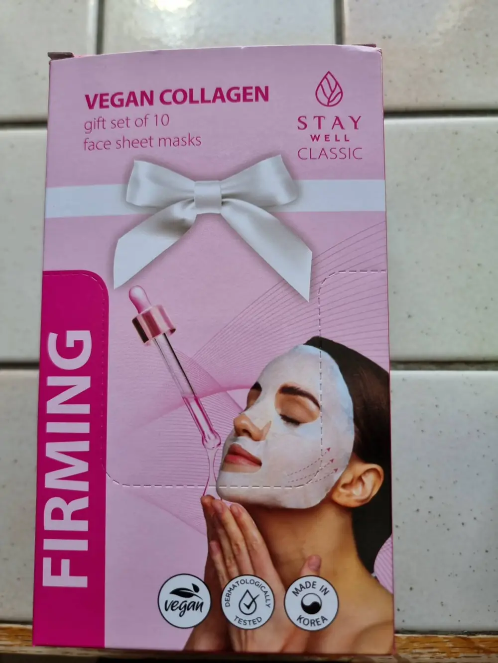 STAY WELL - Firming - Vegan collagen 10 face sheet masks classic