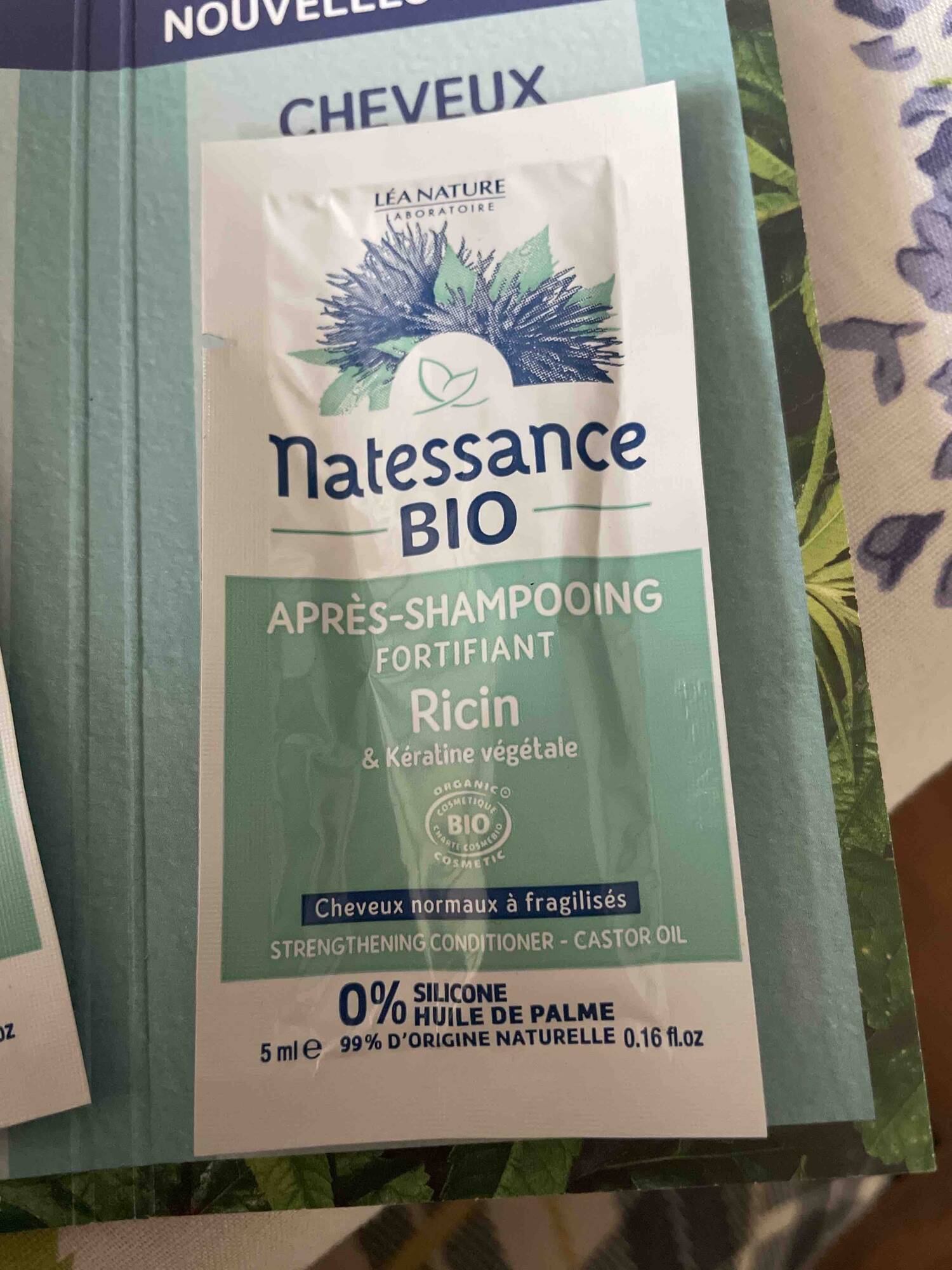 NATESSANCE - Après-shampooing fortifiant ricin