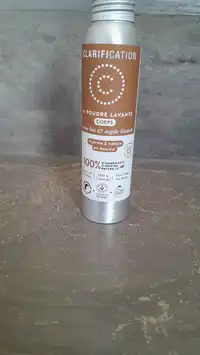 CLARIFICATION - La poudre lavante corps