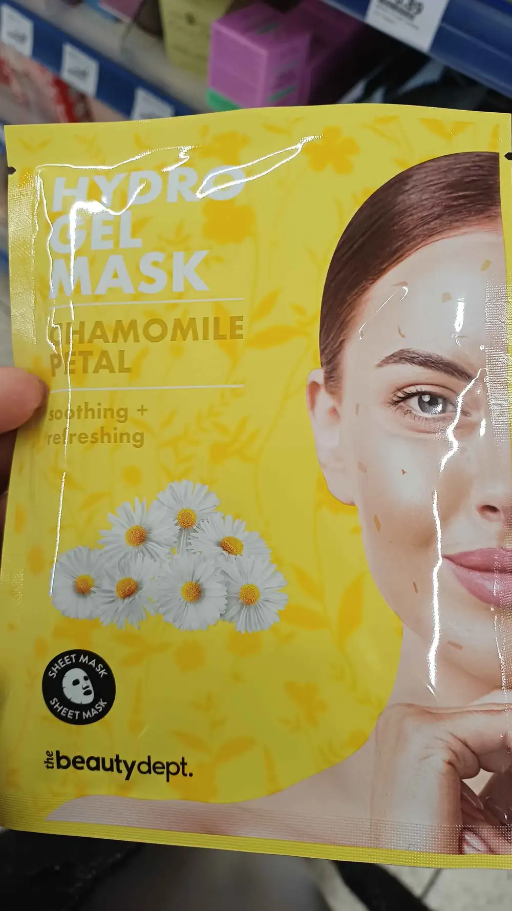 THE BEAUTY DEPT - Hydrogel mask chamomile petal