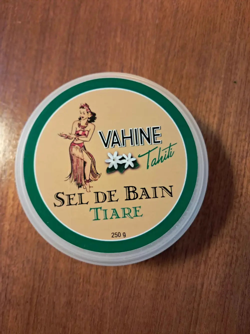 VAHINE TAHITI - Sel de bain tiaré 
