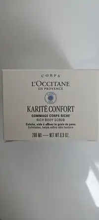 L'OCCITANE EN PROVENCE - Karité confort - Gommage corps riche
