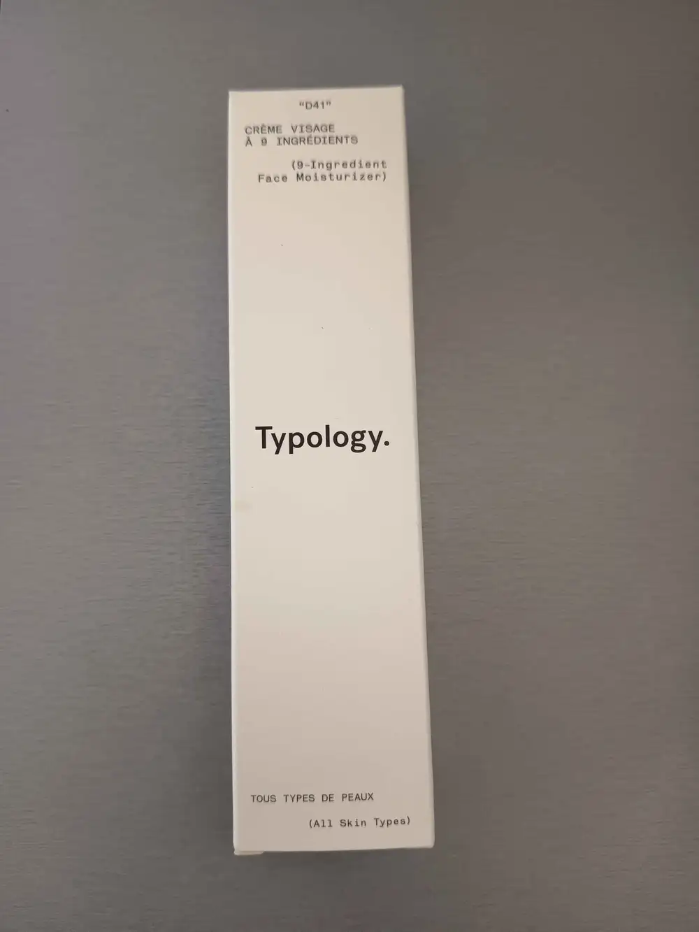 TYPOLOGY - Crème visage D41
